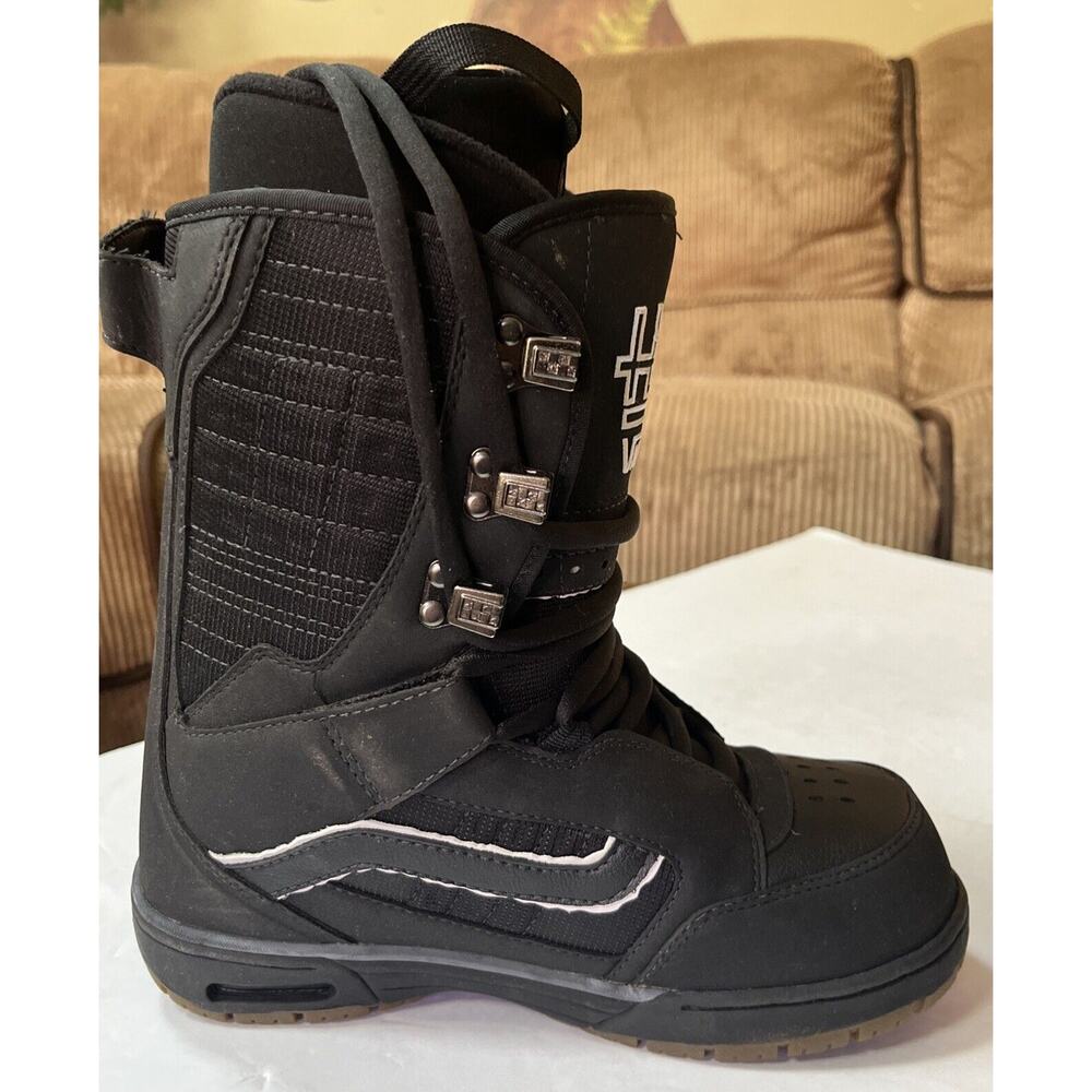 Vans Men’s Snowboard Boots Hi Standard Size 7 Black/Gum - Picture 3 of 12
